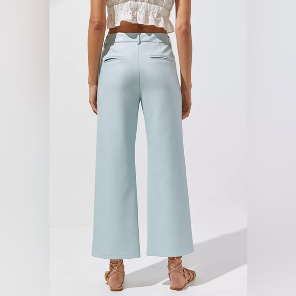 Anthropologie Avec Les Filles Faux Leather Cropped Wide-Leg Pants - Picture 3 of 6